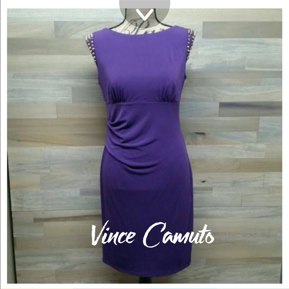 Purple casual dress